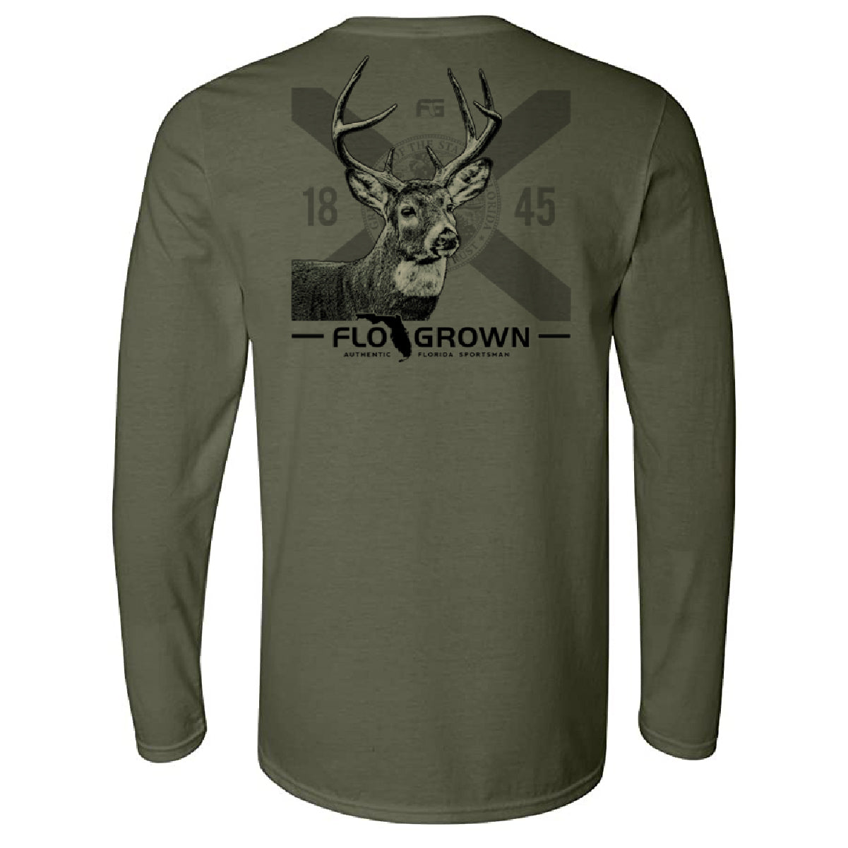 Deer and Flag Long Sleeve