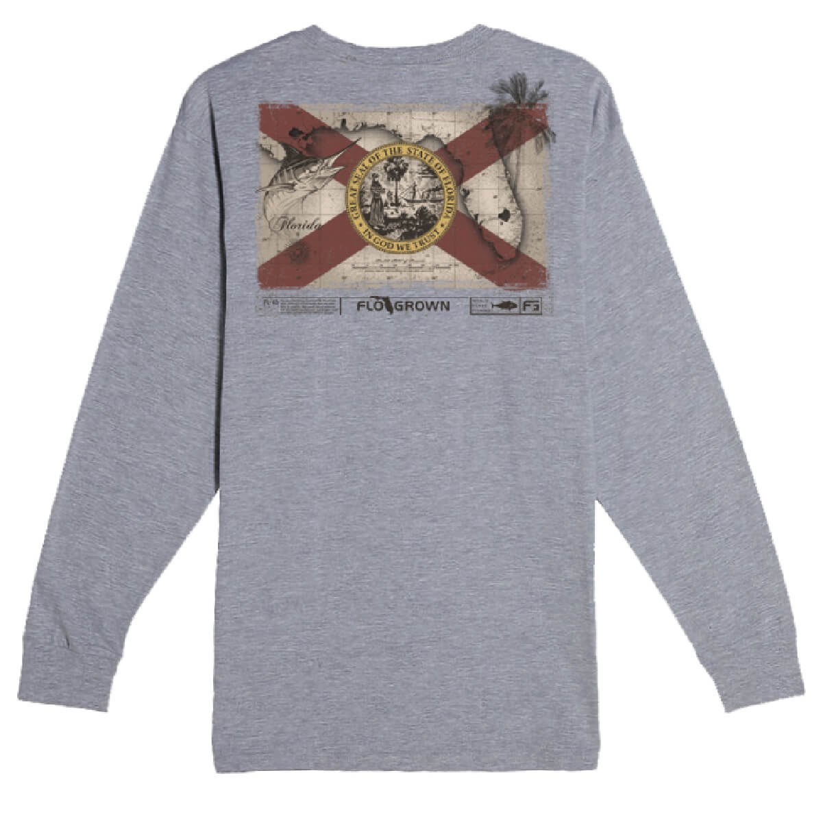 Vintage Flag Map Long Sleeve