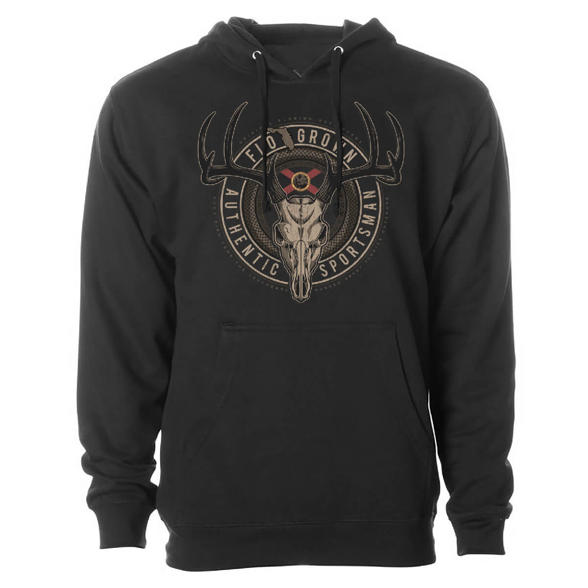 Deer Skull Badge Hoodie