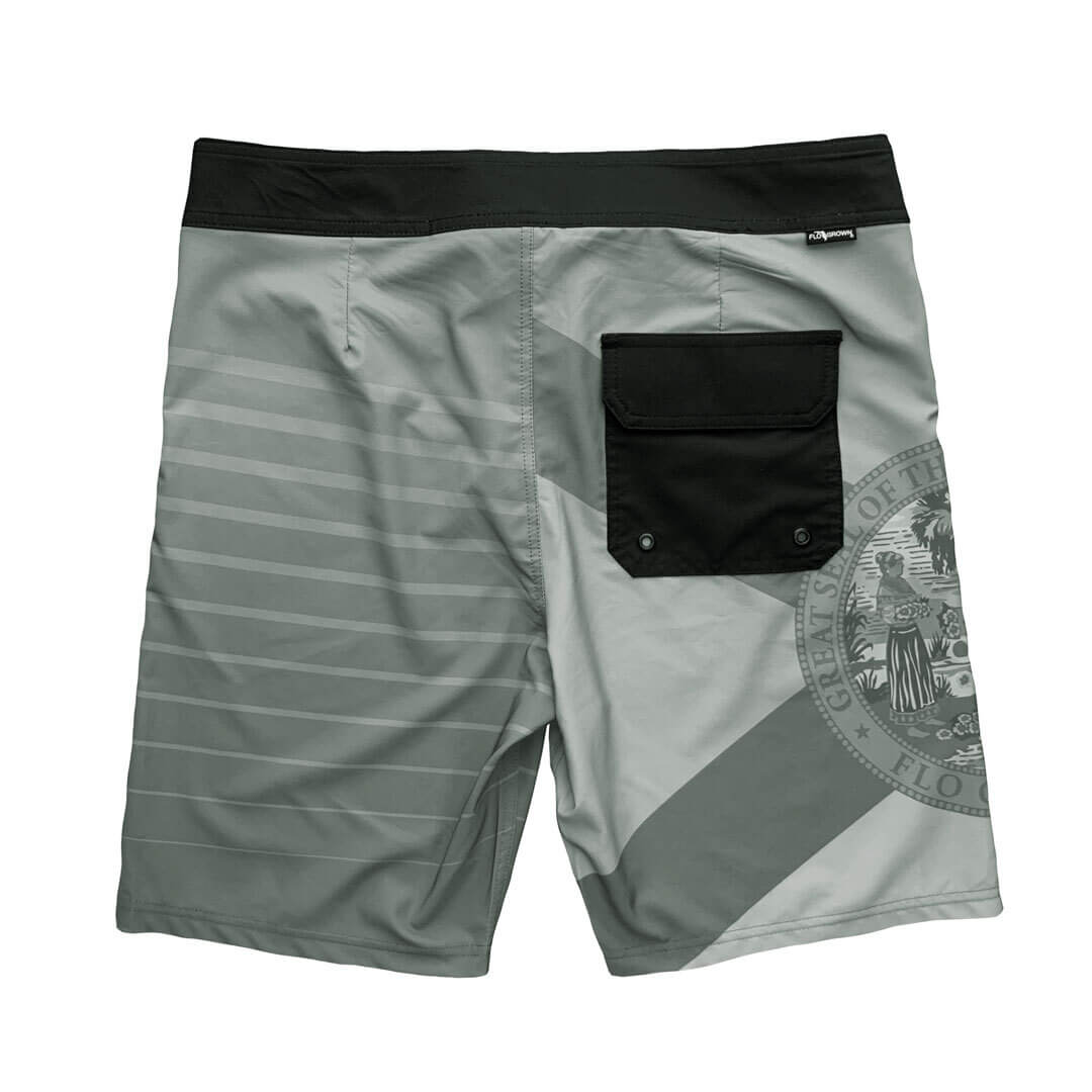 Flag Stripe Gray Board Shorts