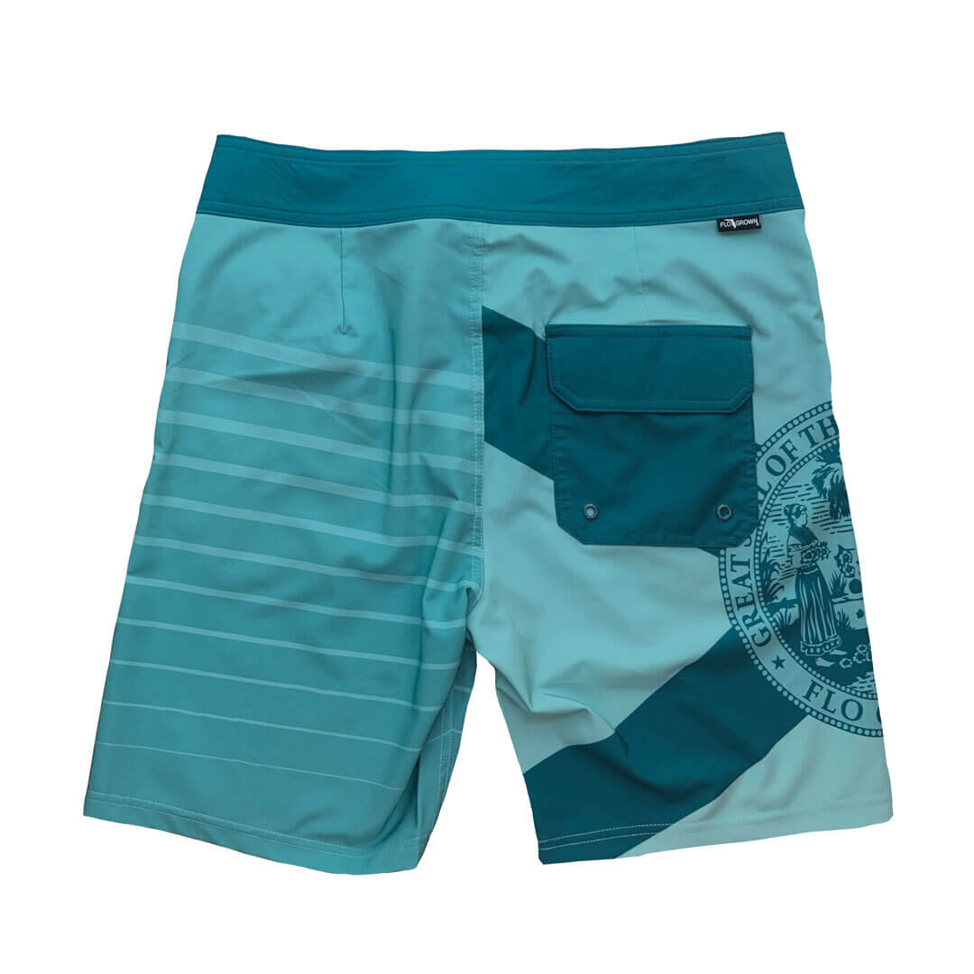 Flag Stripe Blue Board Shorts