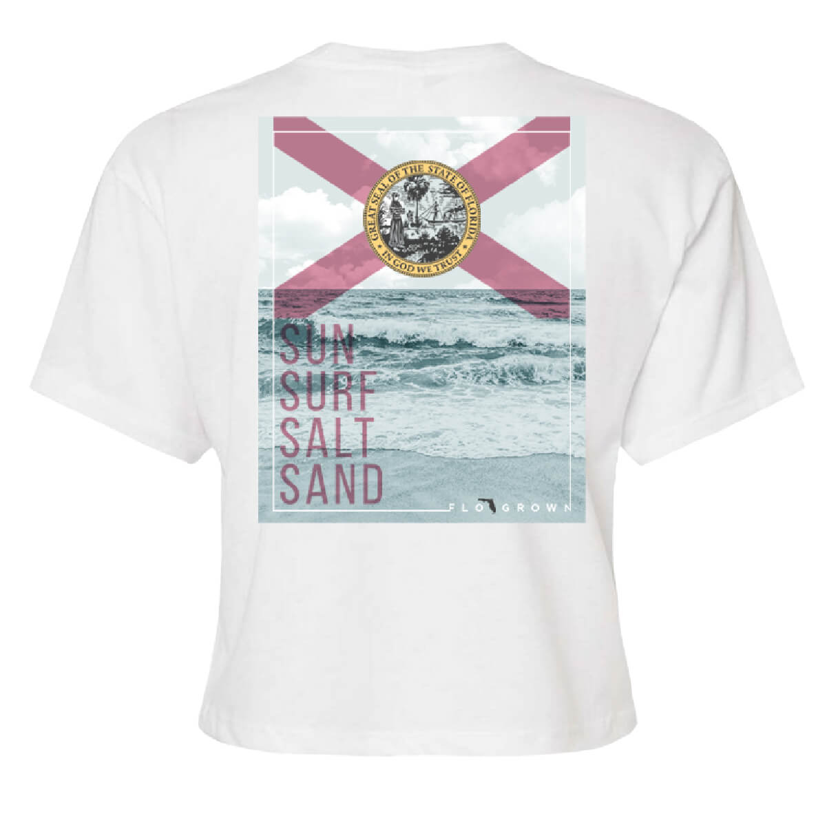 Florida Waves Crop Top - Back