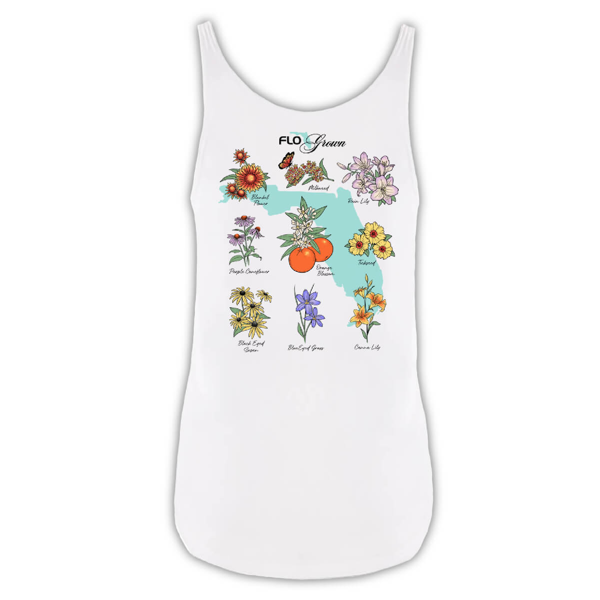 Florida Florals Tank - Back