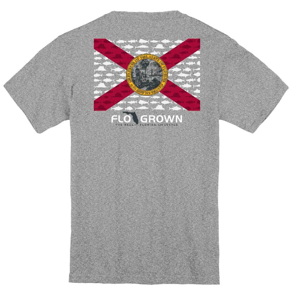 Multi Fish Flag Youth Tee (back)