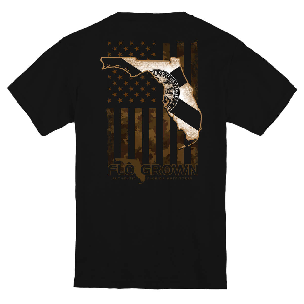 US Camo Flag Youth Tee - Back