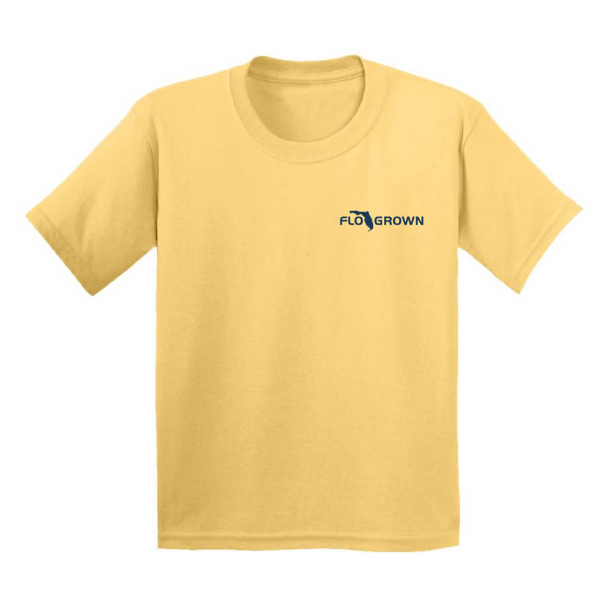 Front view with the FloGrown logo on the left chest.