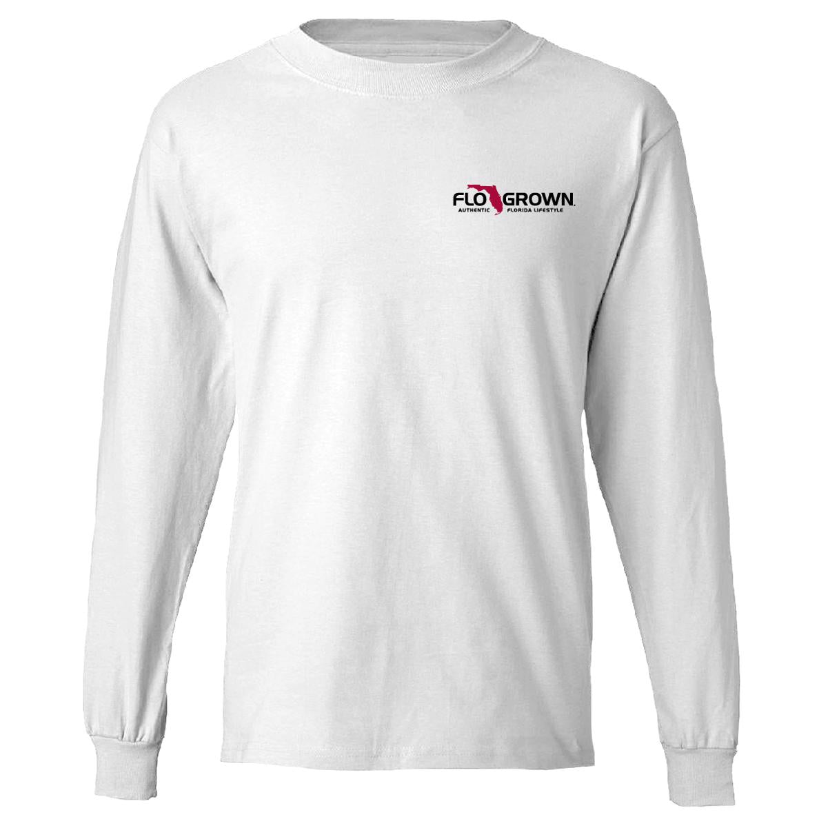 Flag Beach Youth Long Sleeve Tee (front)