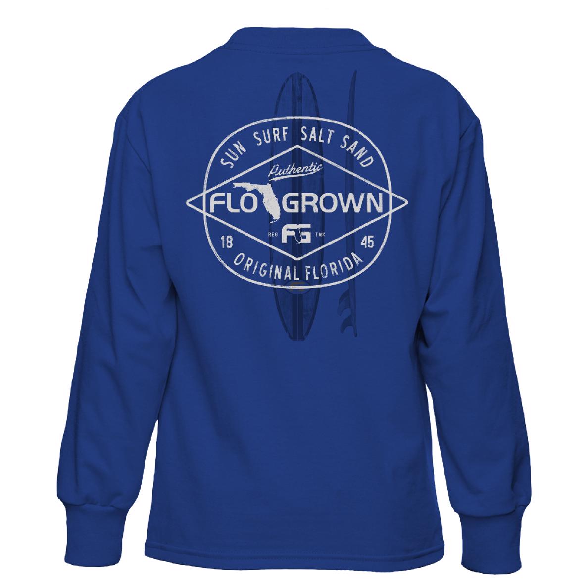 Surf Diamond Youth Long Sleeve Tee (back)
