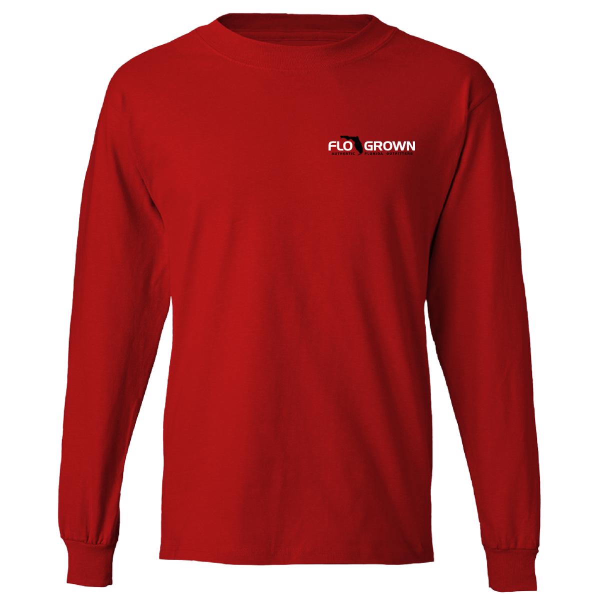Poly Flag Split Youth Long Sleeve Tee (front)