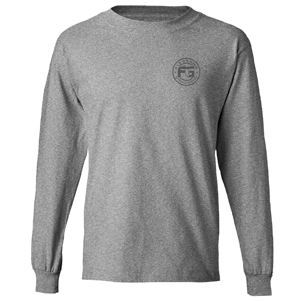 Scratch Flag Youth Long Sleeve Tee (front)