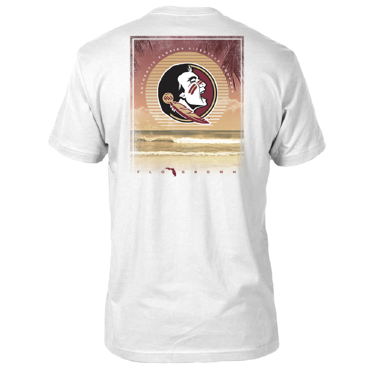 Florida State Seminoles Faded Sun Tee - Back