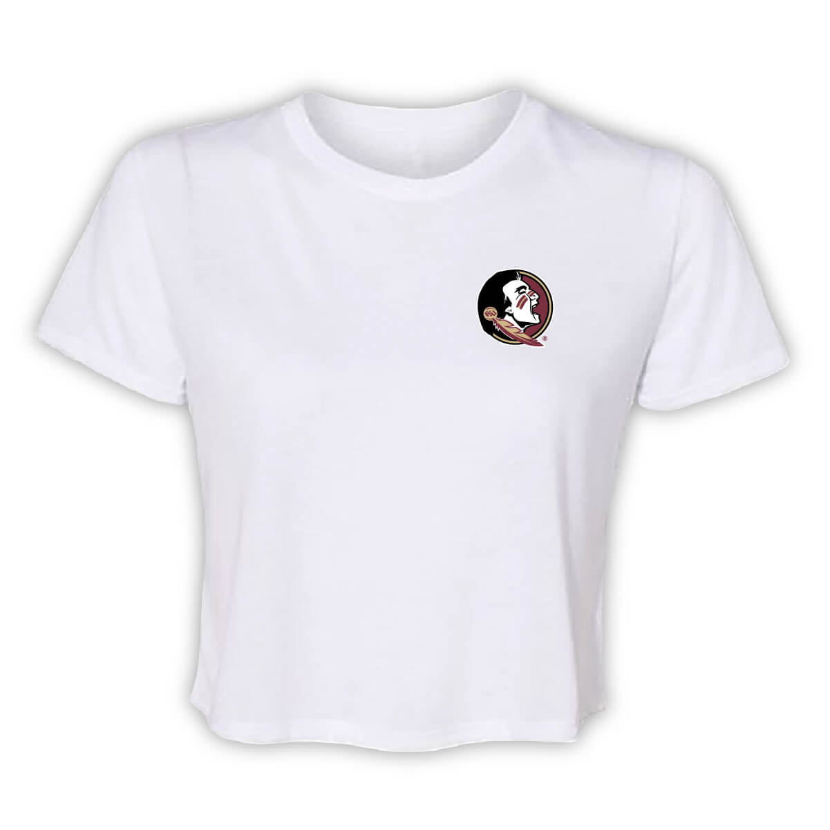 Florida State Seminoles Always Shining Floral Crop Top - Front