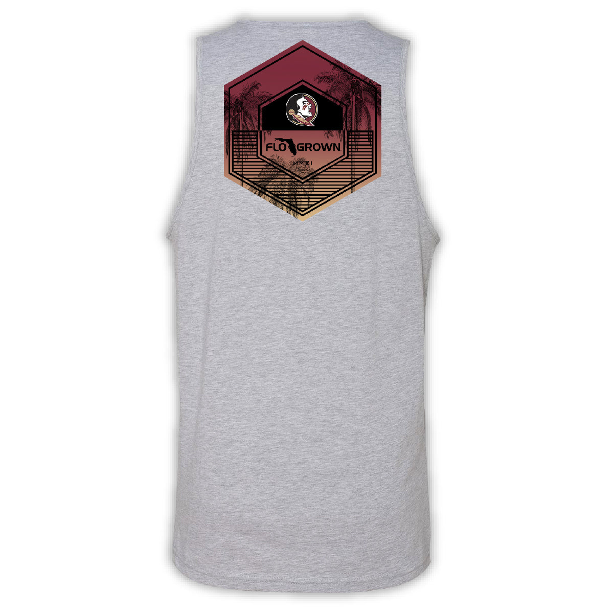 Florida State Seminoles Polygon Blend Tank - Back