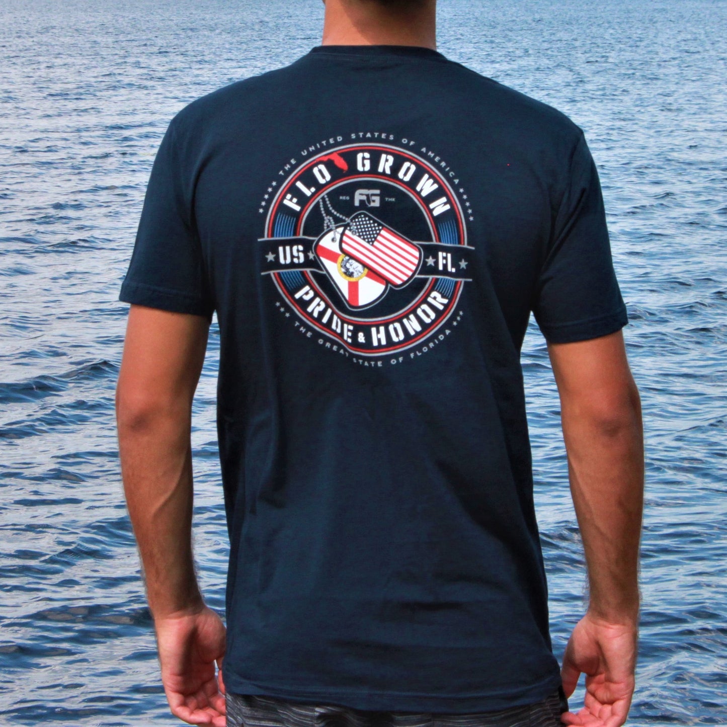 Pride and Honor Tee (model)