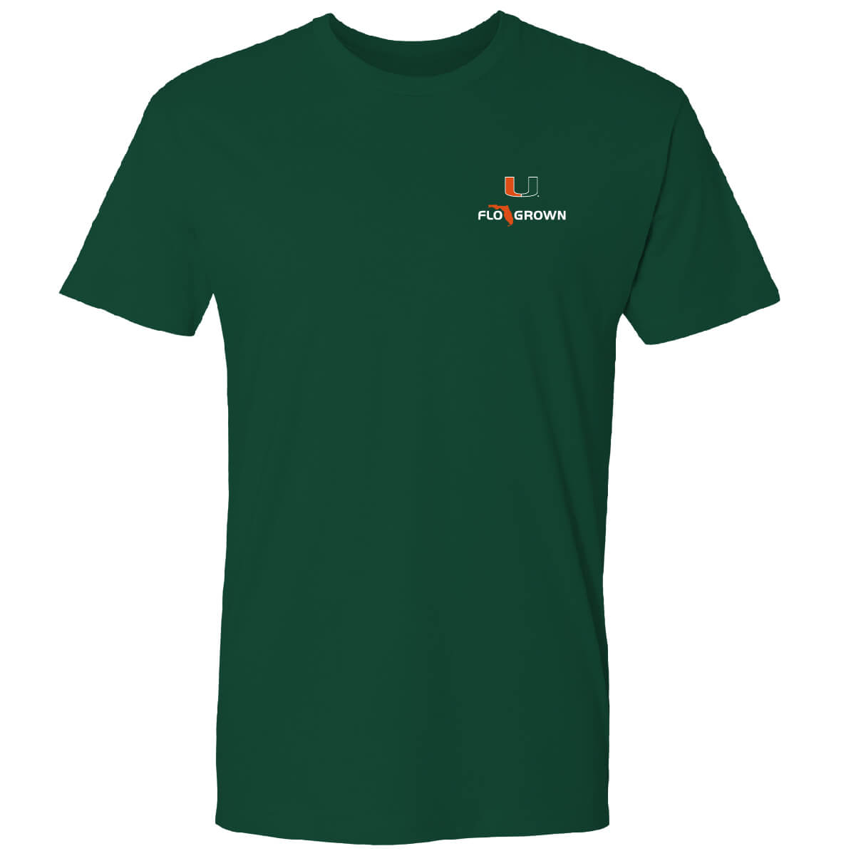 Miami Hurricanes Green Washed Flag Tee