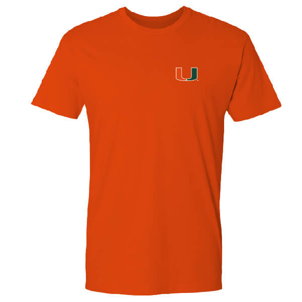 Miami Hurricanes Blue Skies Flag Tee - Front
