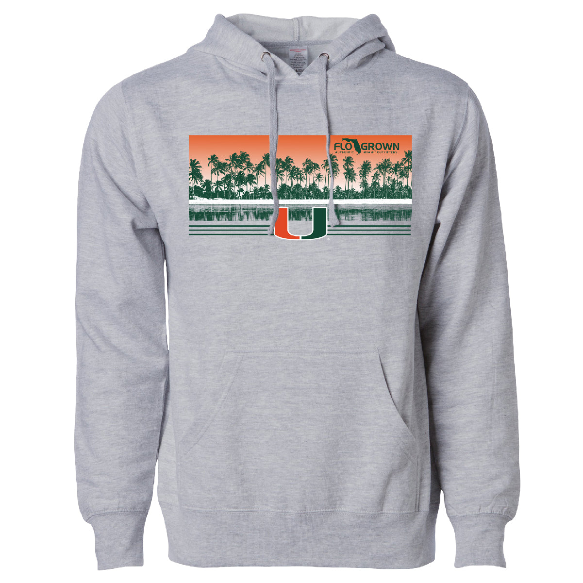Miami Hurricanes Palm Row Fleece Hoodie