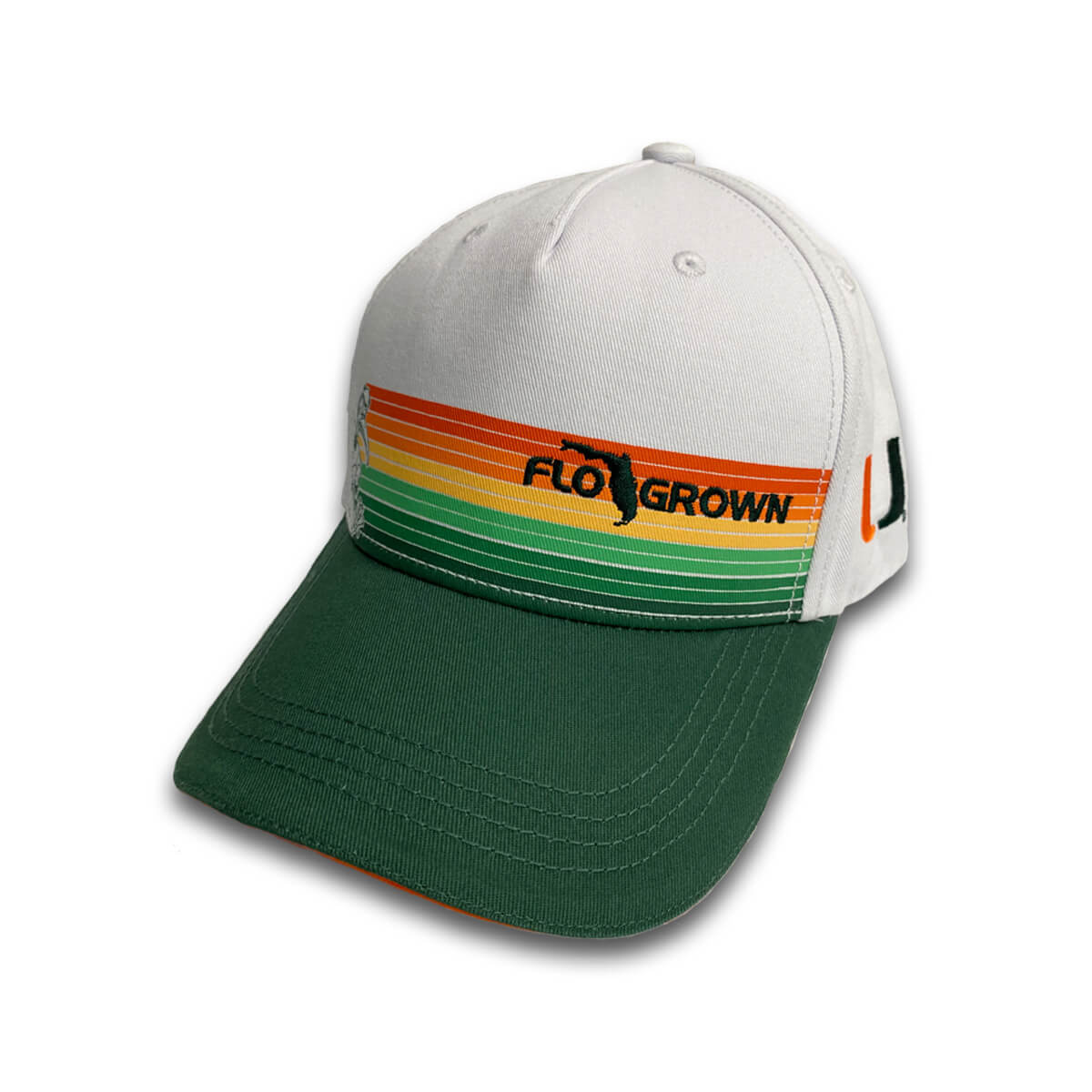 Miami Hurricanes U Stripes Hat