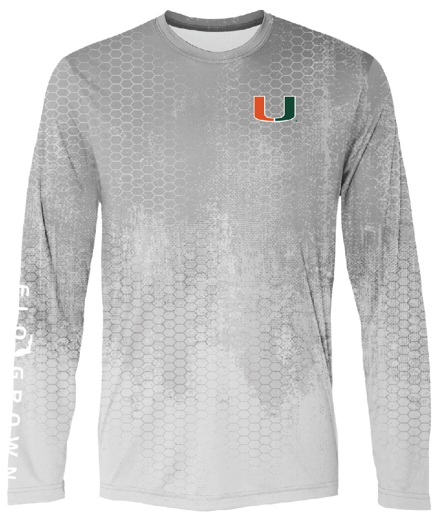 Miami Hurricanes Hydro Camo Performance Tee