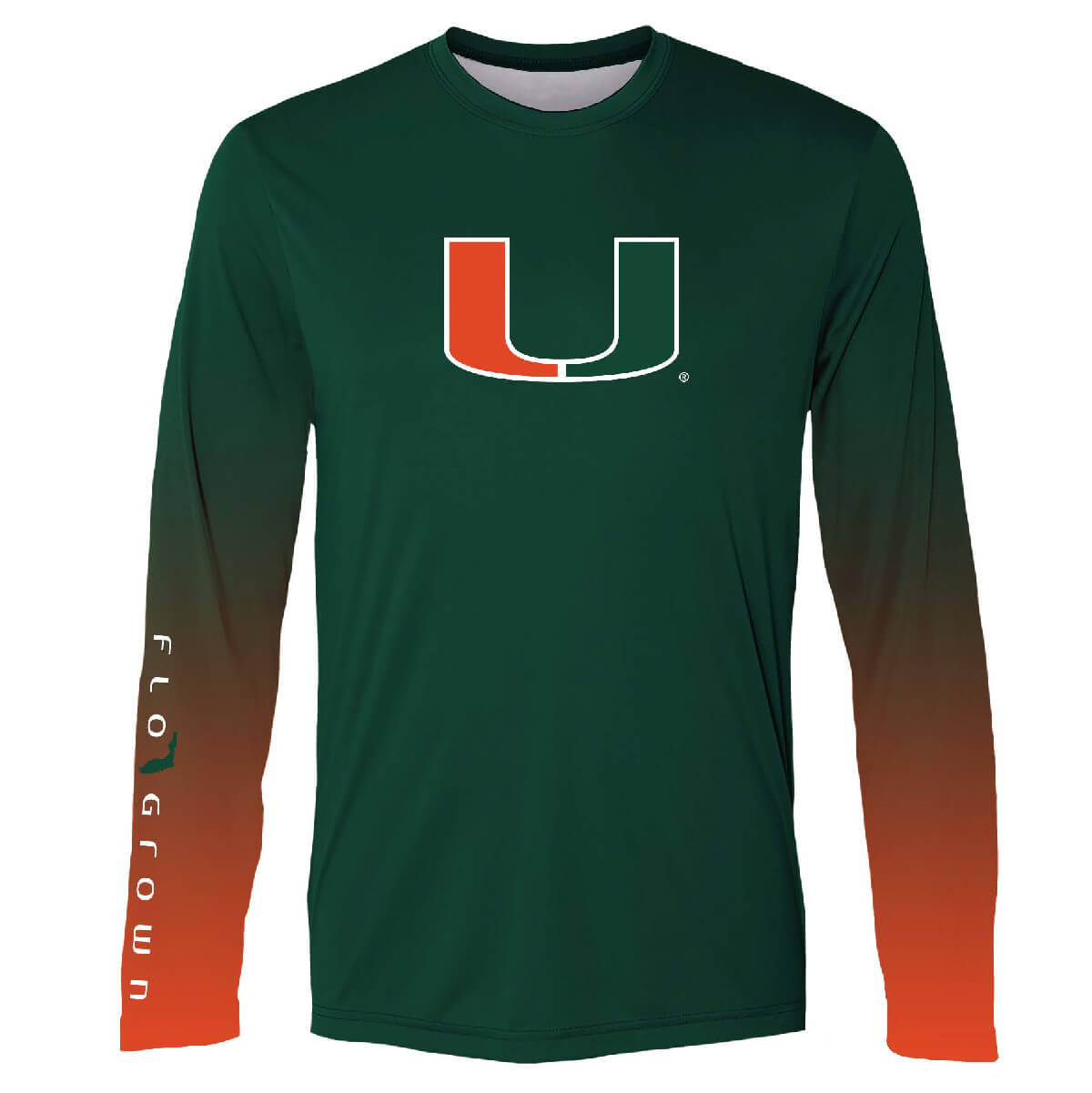 Miami Hurricanes Fade Out Performance Tee