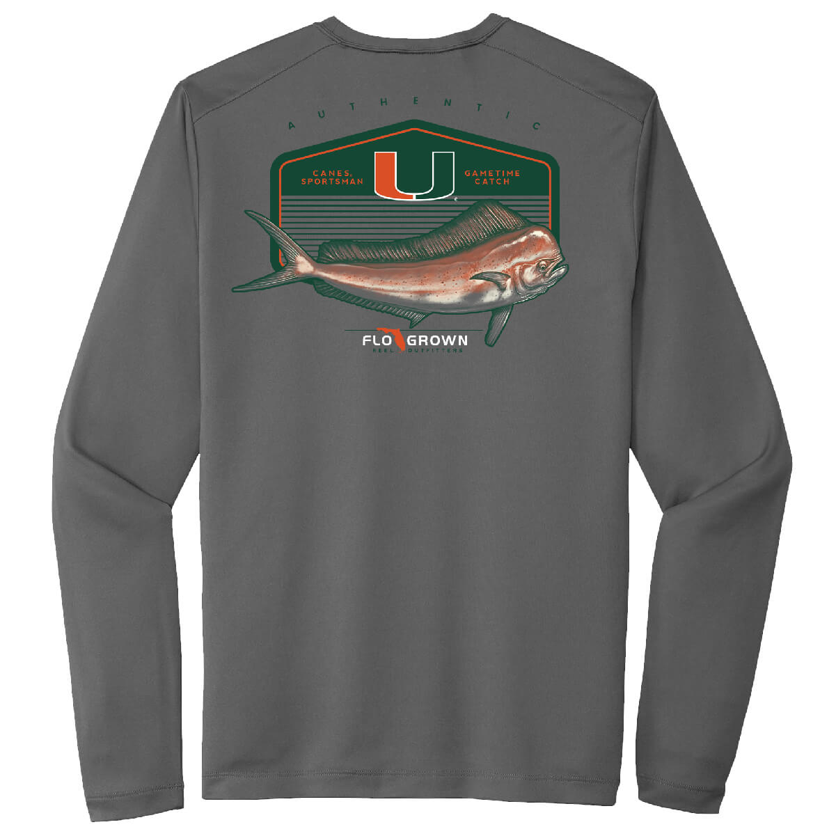 Miami Hurricanes Mahi Standard Crest Performance Tee