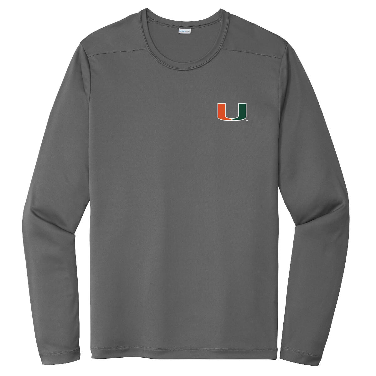 Miami Hurricanes Mahi Standard Crest Performance Tee