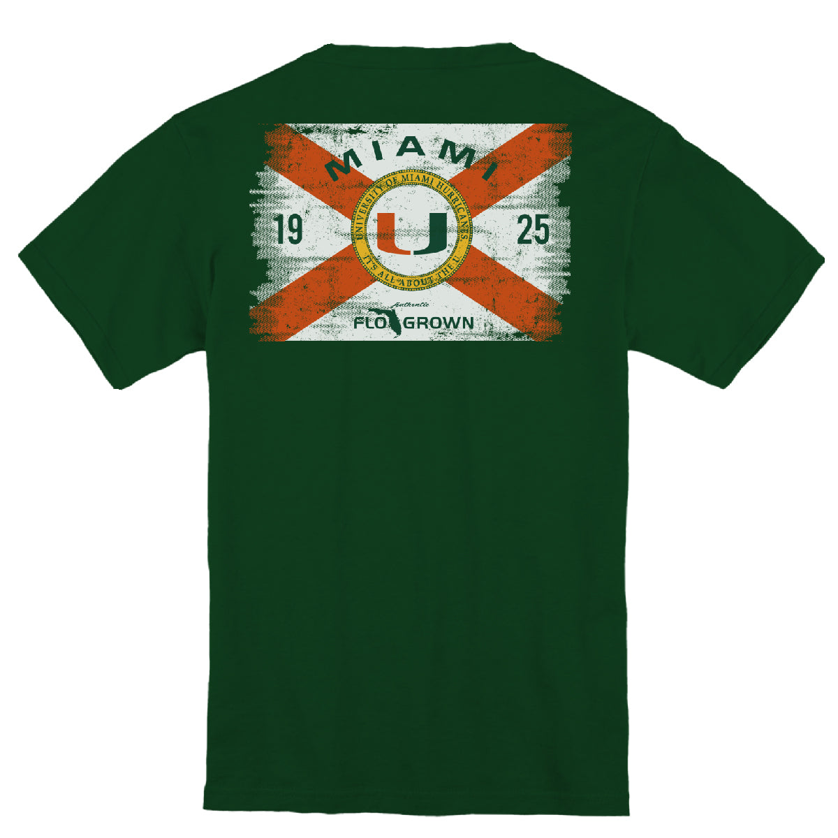 Miami Hurricanes Washed Flag Youth Tee