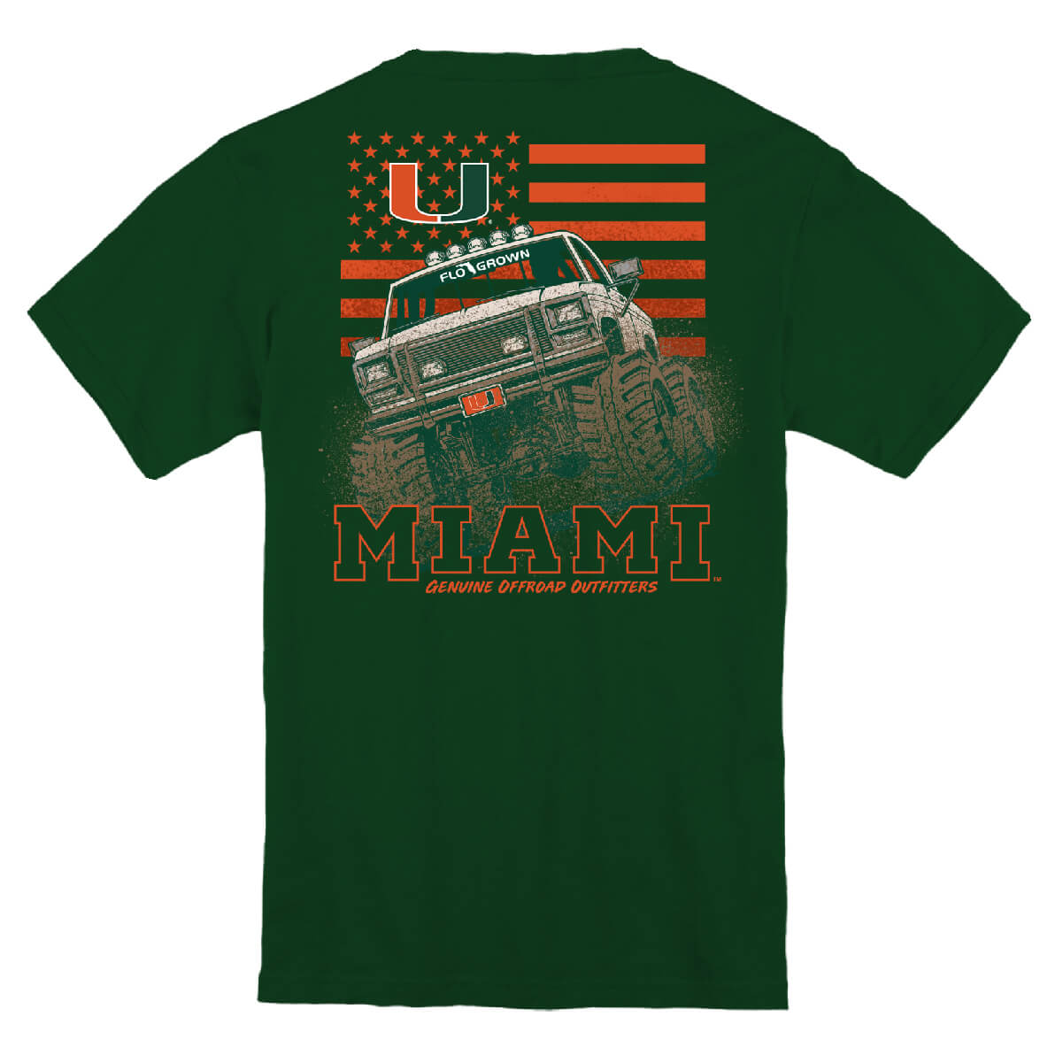 Miami Hurricanes Truck Country Youth Tee - Back