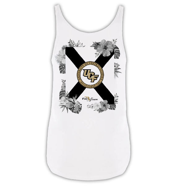 UCF Knights Floral Flag Tank - Back