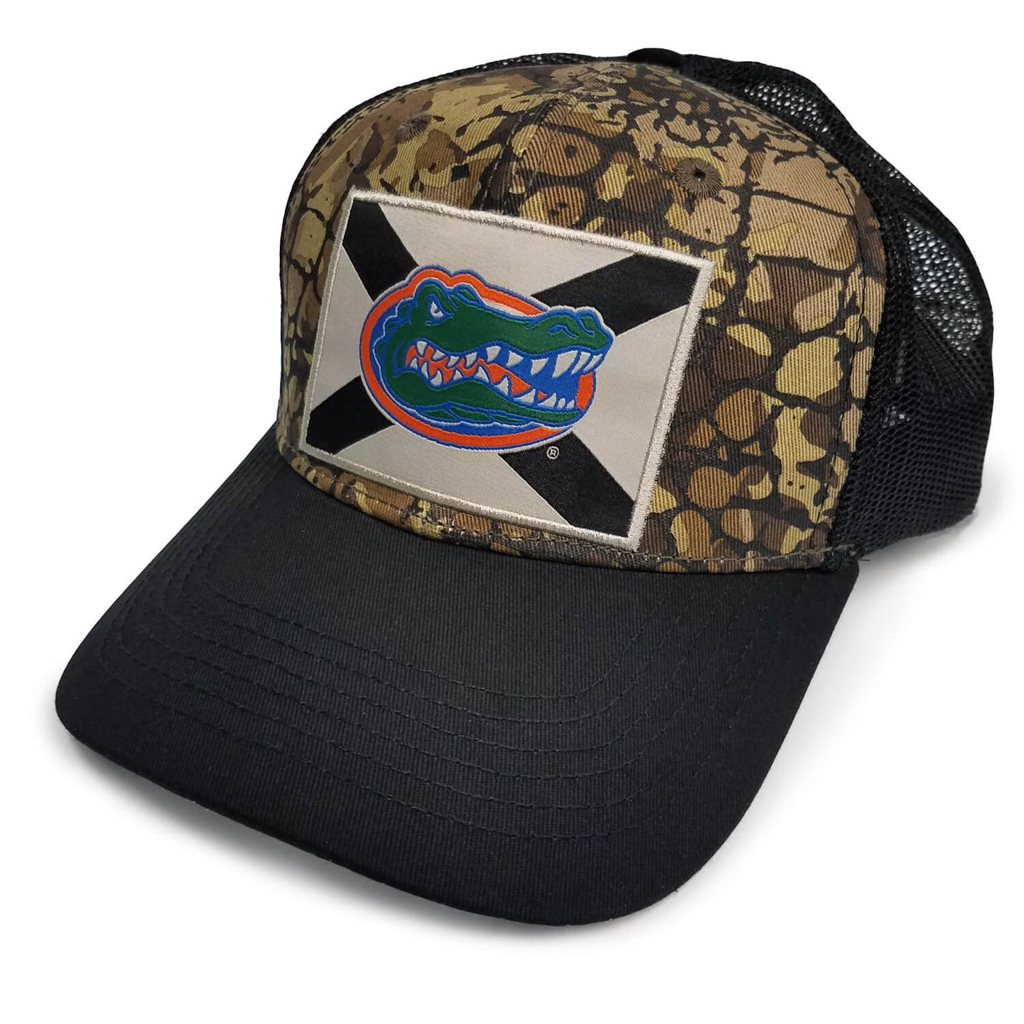 Florida Gators Gator Camo Flag Hat - Front