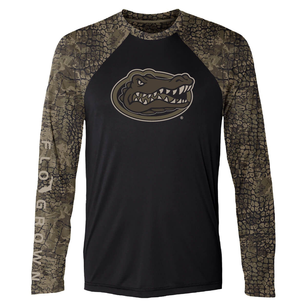 Florida Gators Gator Skin Raglan Performance Tee - Front