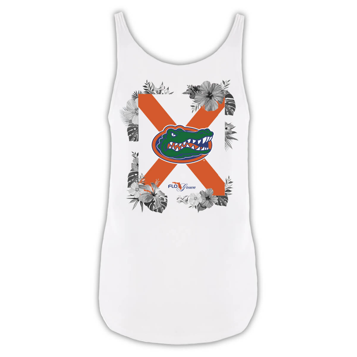 Florida Gators Floral Flag Tank - Front