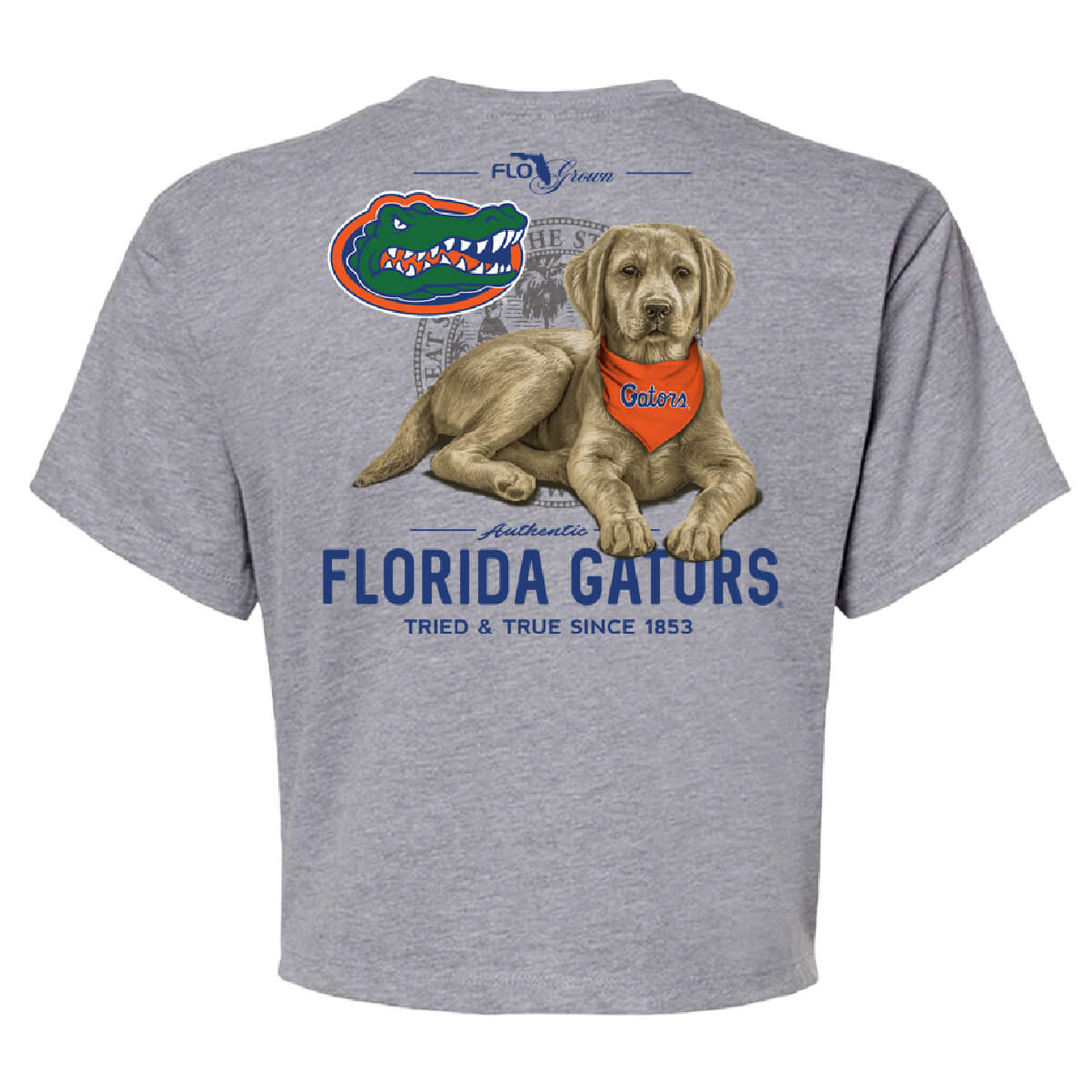 Florida Gators Tried & True Dog Crop Top - Back
