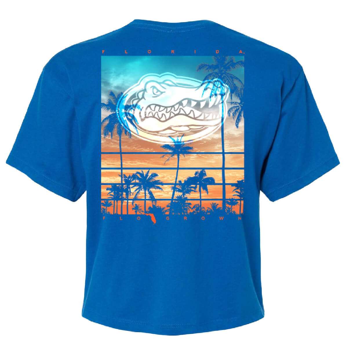 Florida Gators Sunset Gators Crop Top - Back