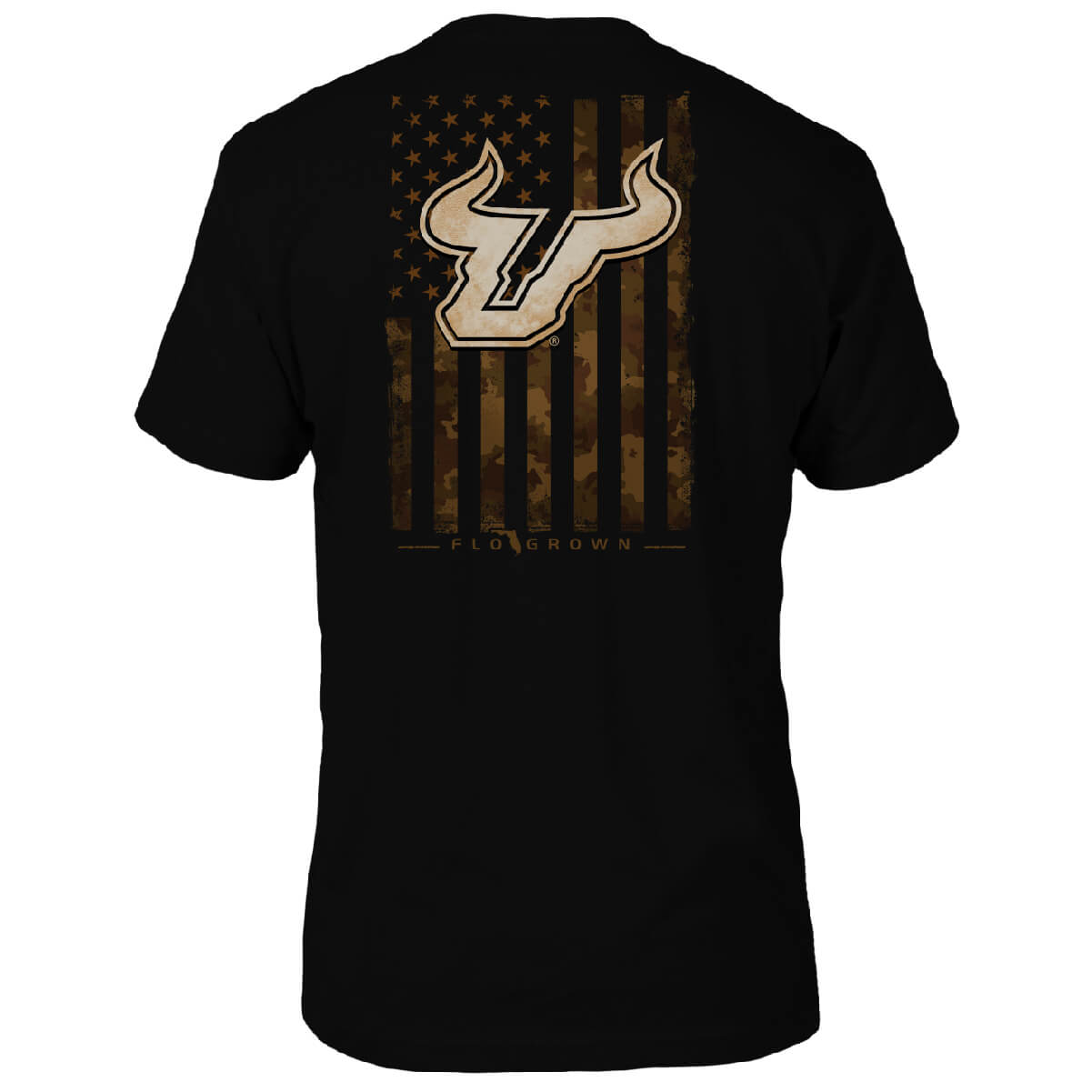 South Florida Bulls US Camo Flag Tee - Back