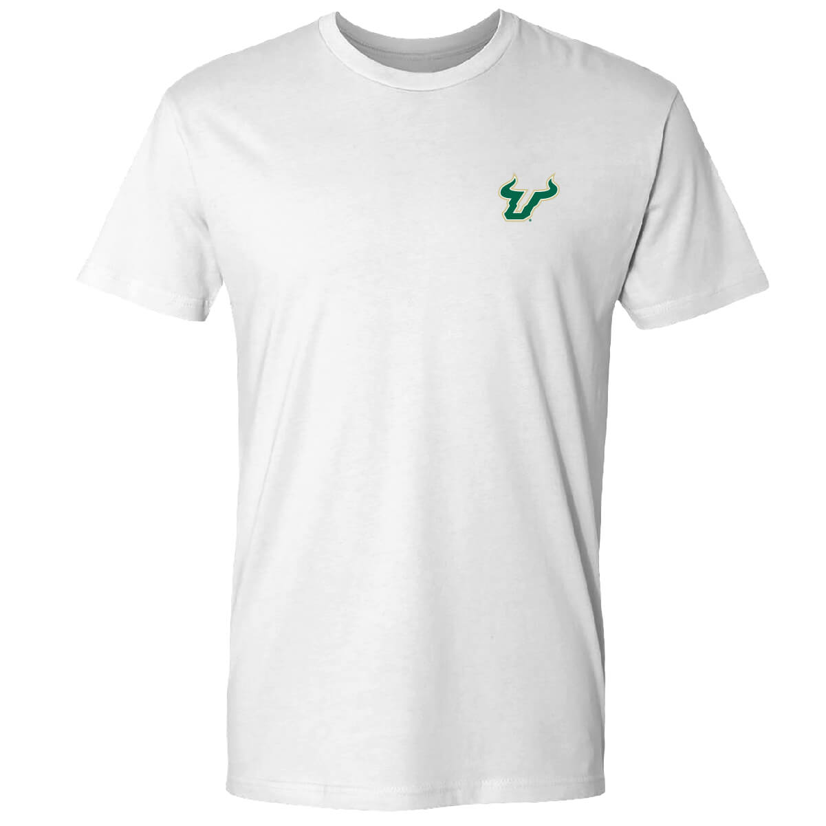 Front view with the USF logo on the left chest.