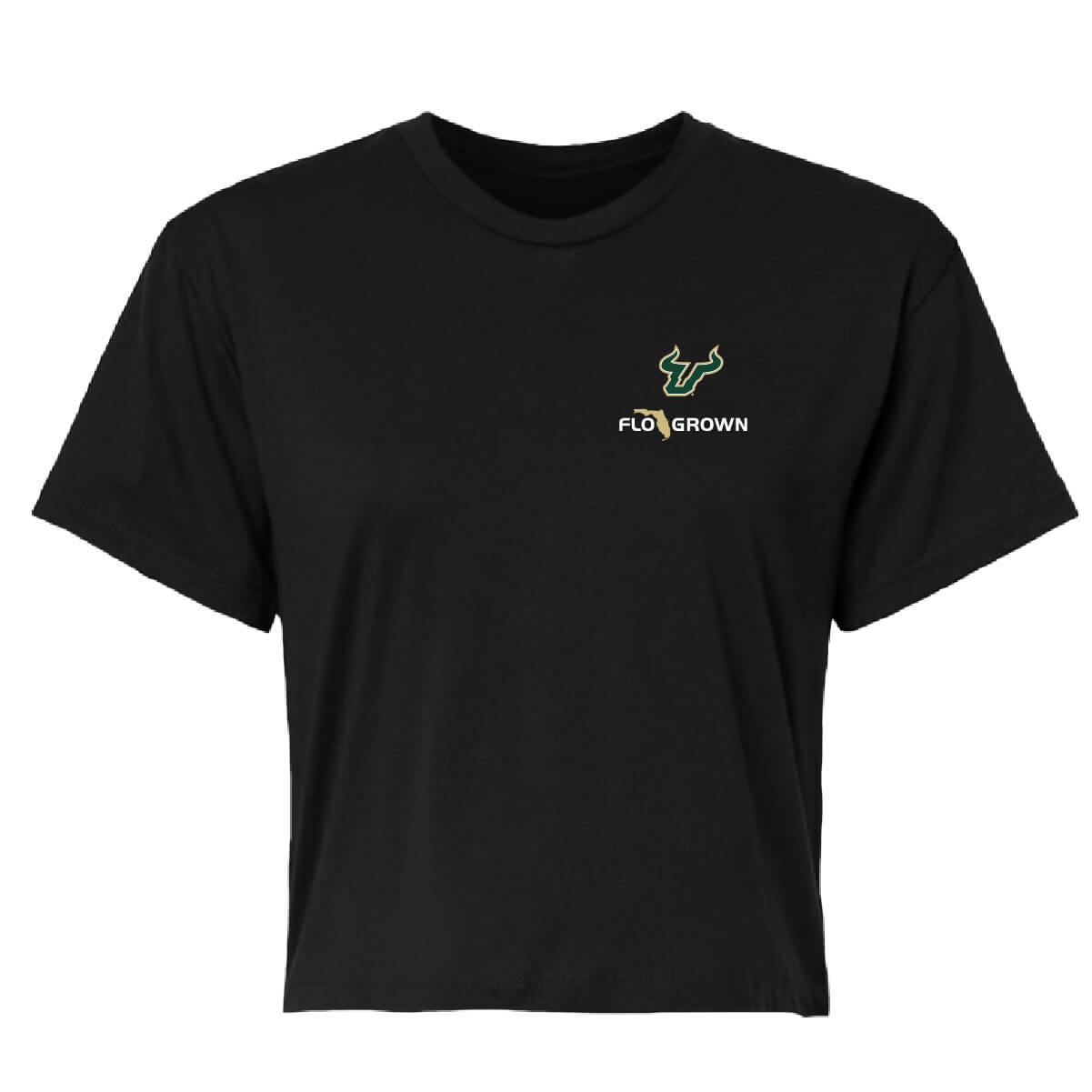 South Florida Bulls Sunset Poster Crop Top - Front