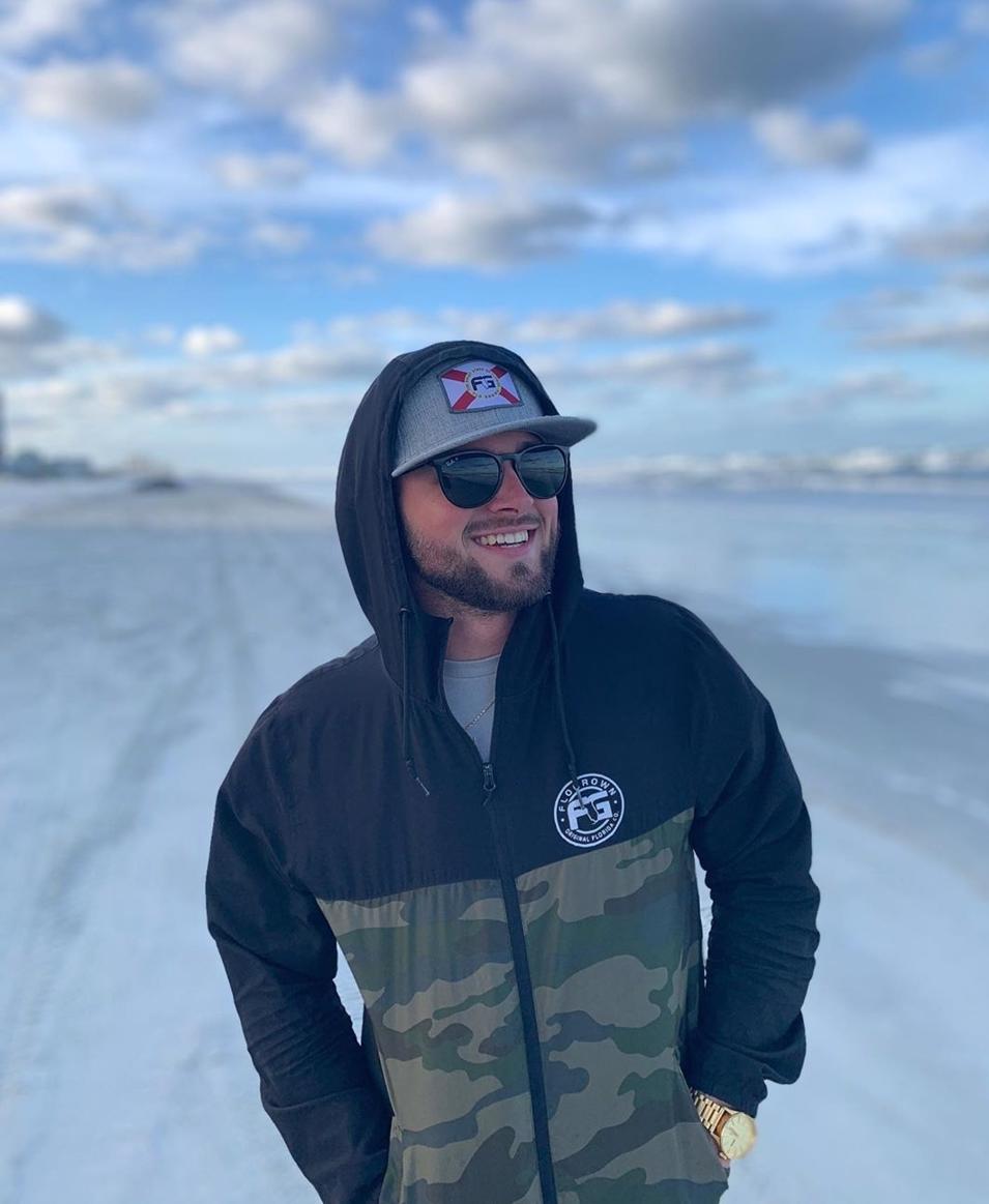 Flag Shield Hat on the Beach