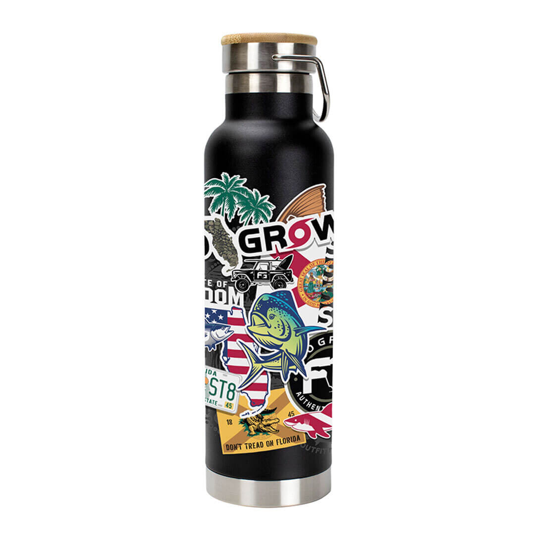 Black Sticker Bottle