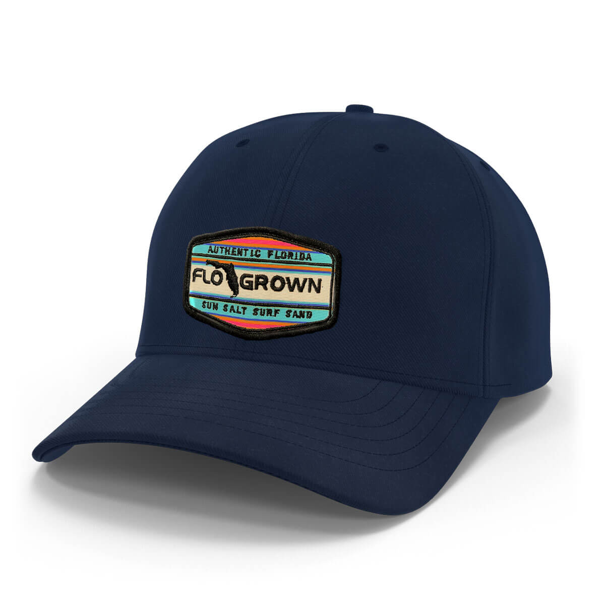 Colorful Banded Patch Hat