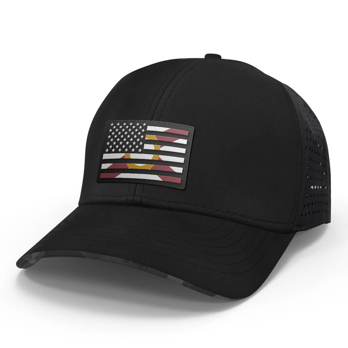 Best State Black Camo Performance Hat