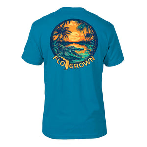 Alligator & FL Sunset Tee