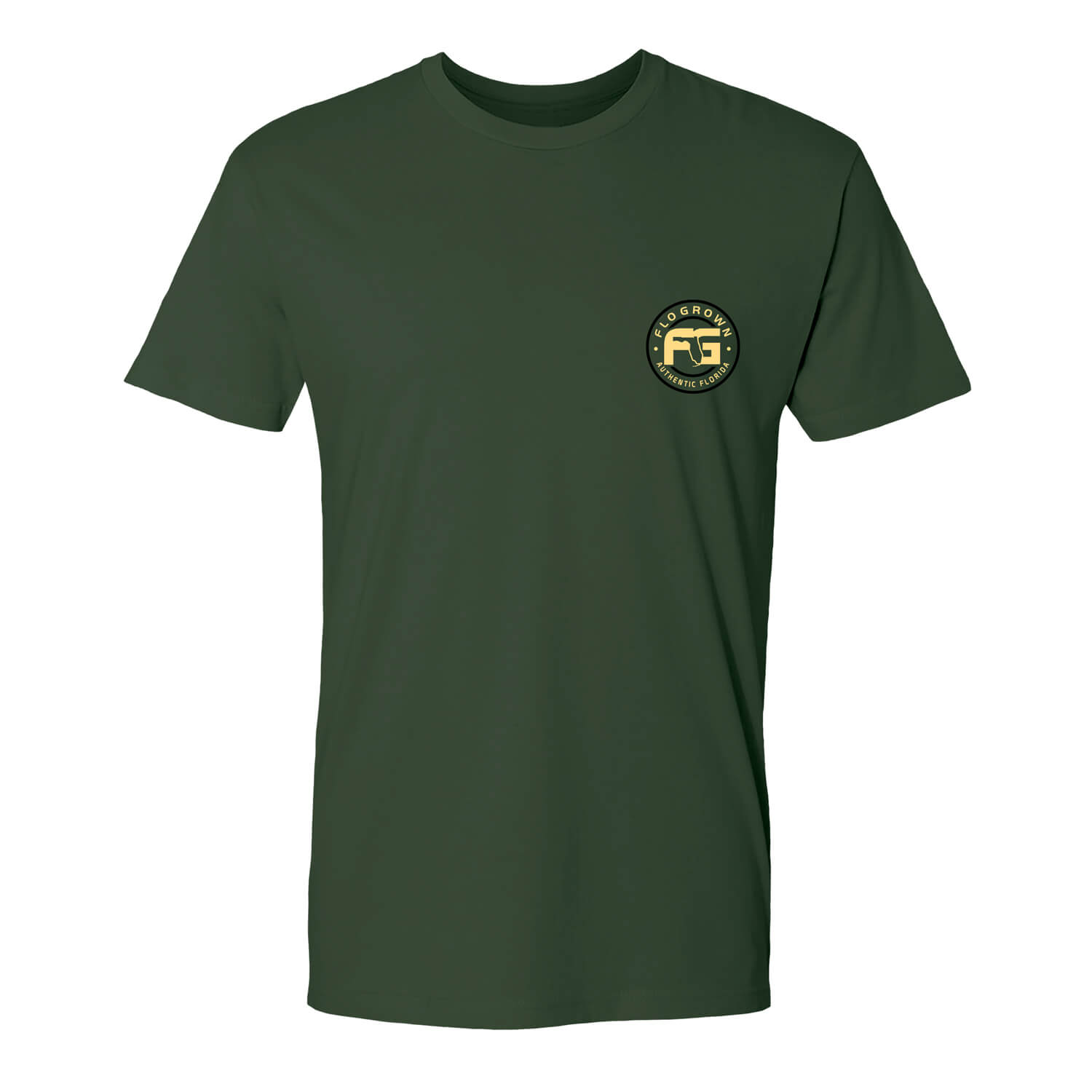 Front view with the FloGrown logo on the left chest.
