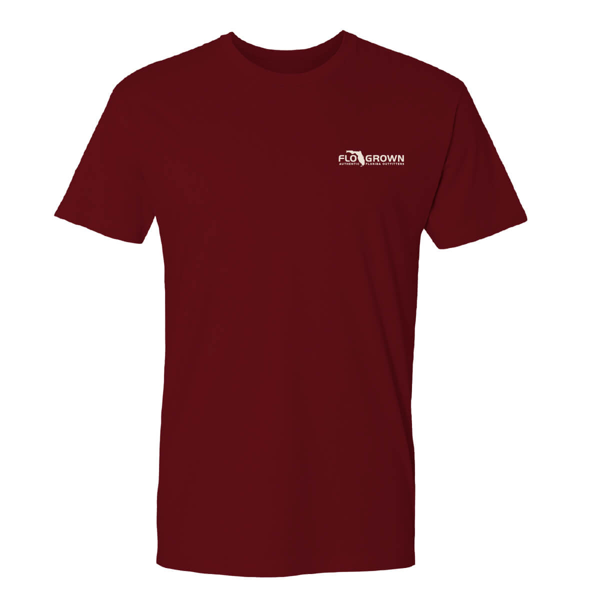 Front view with FloGrown logo on the left chest.