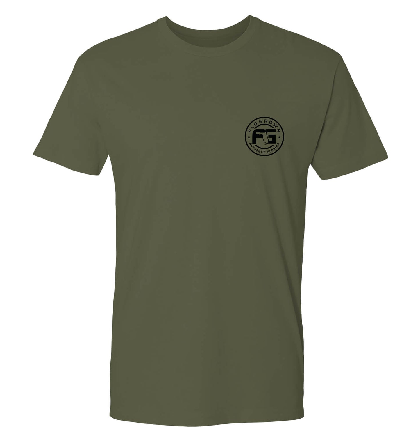 Front view showing the FloGrown logo on the left chest.