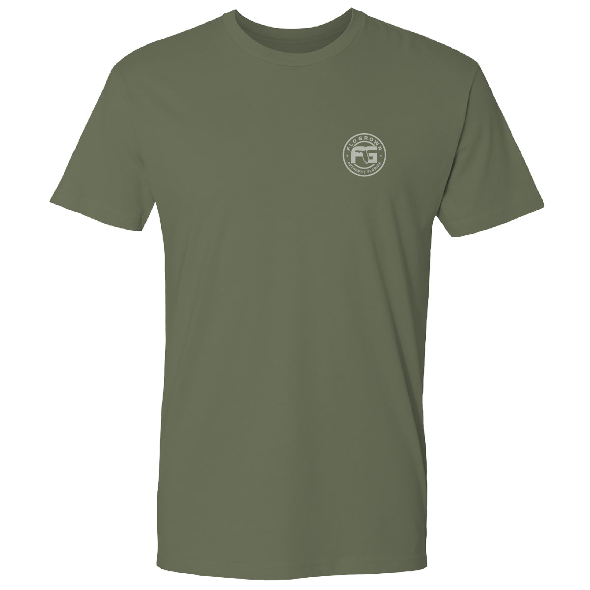 Olive Double Flag Beach Tee