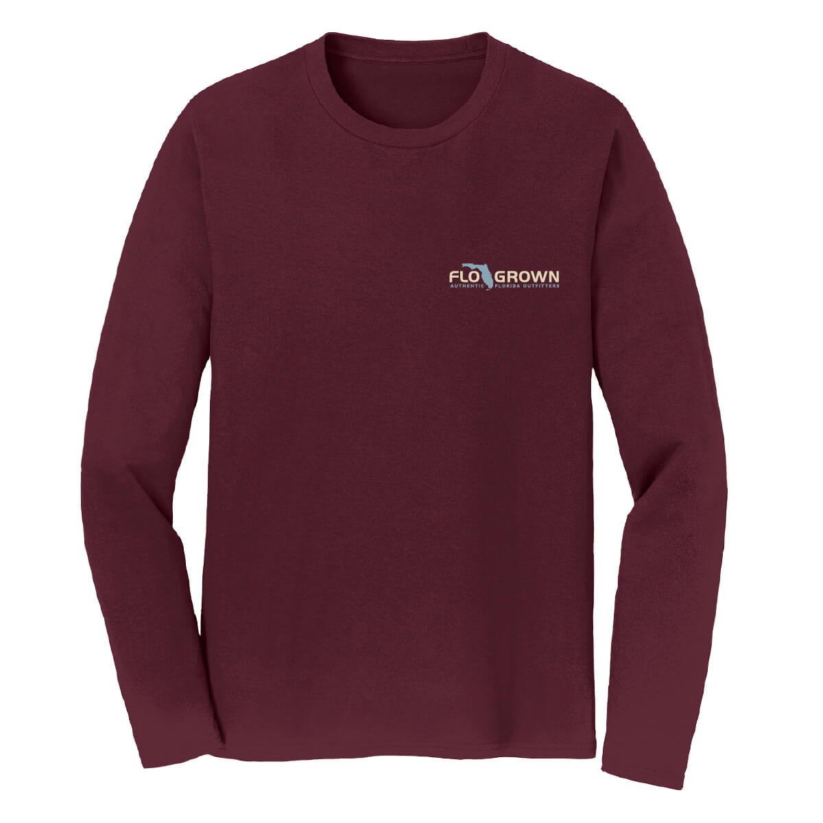 Front view with the FloGrown logo on the left chest.