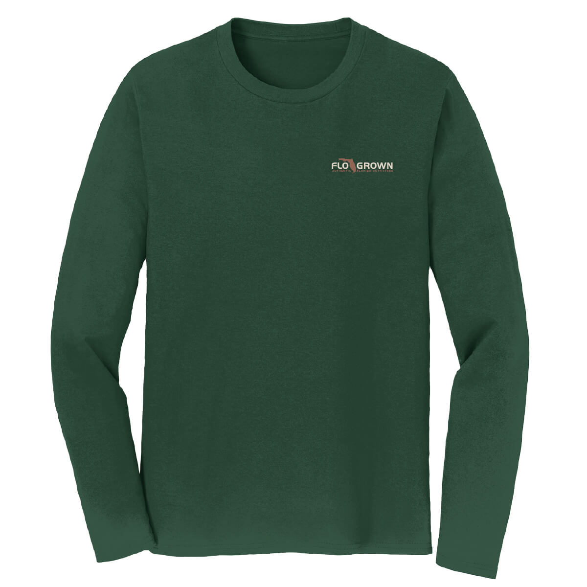 Front view with the FloGrown logo on the left chest.