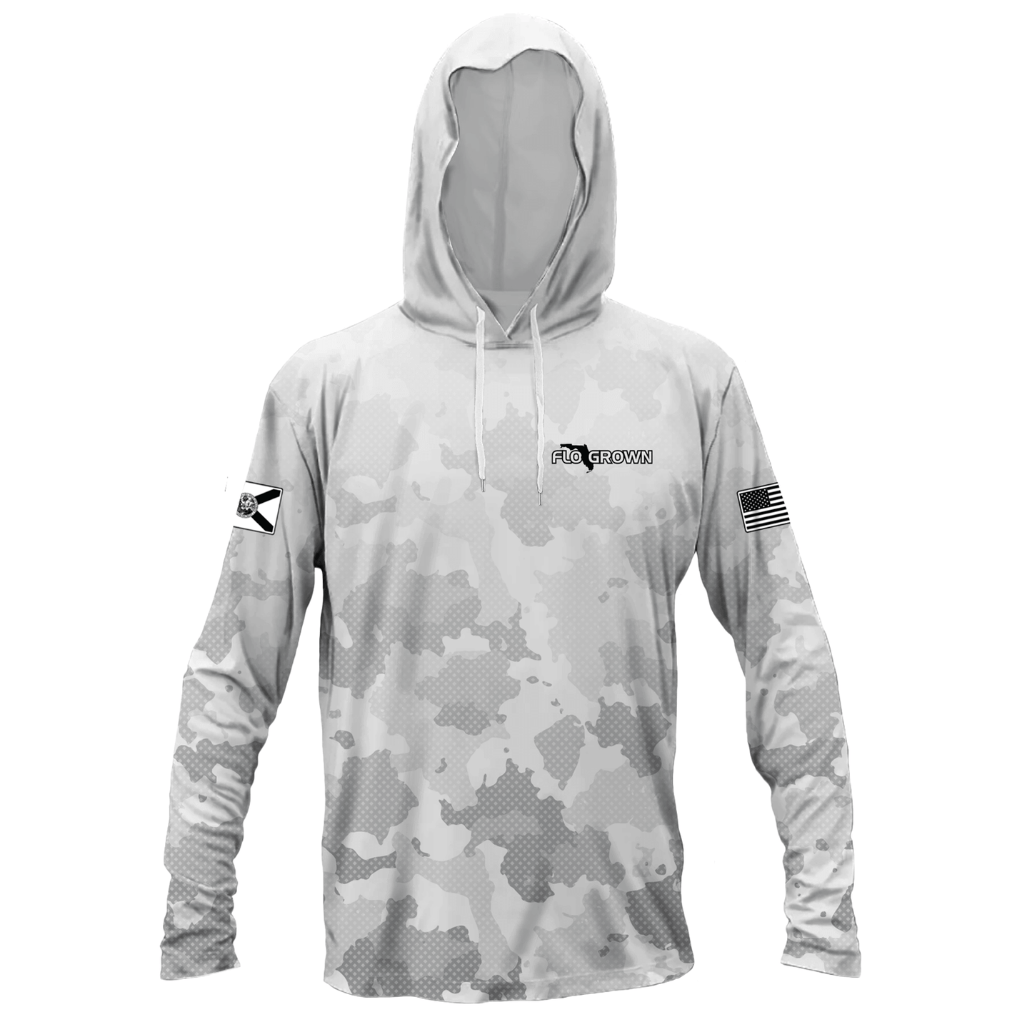 White Camo Performance Hoodie