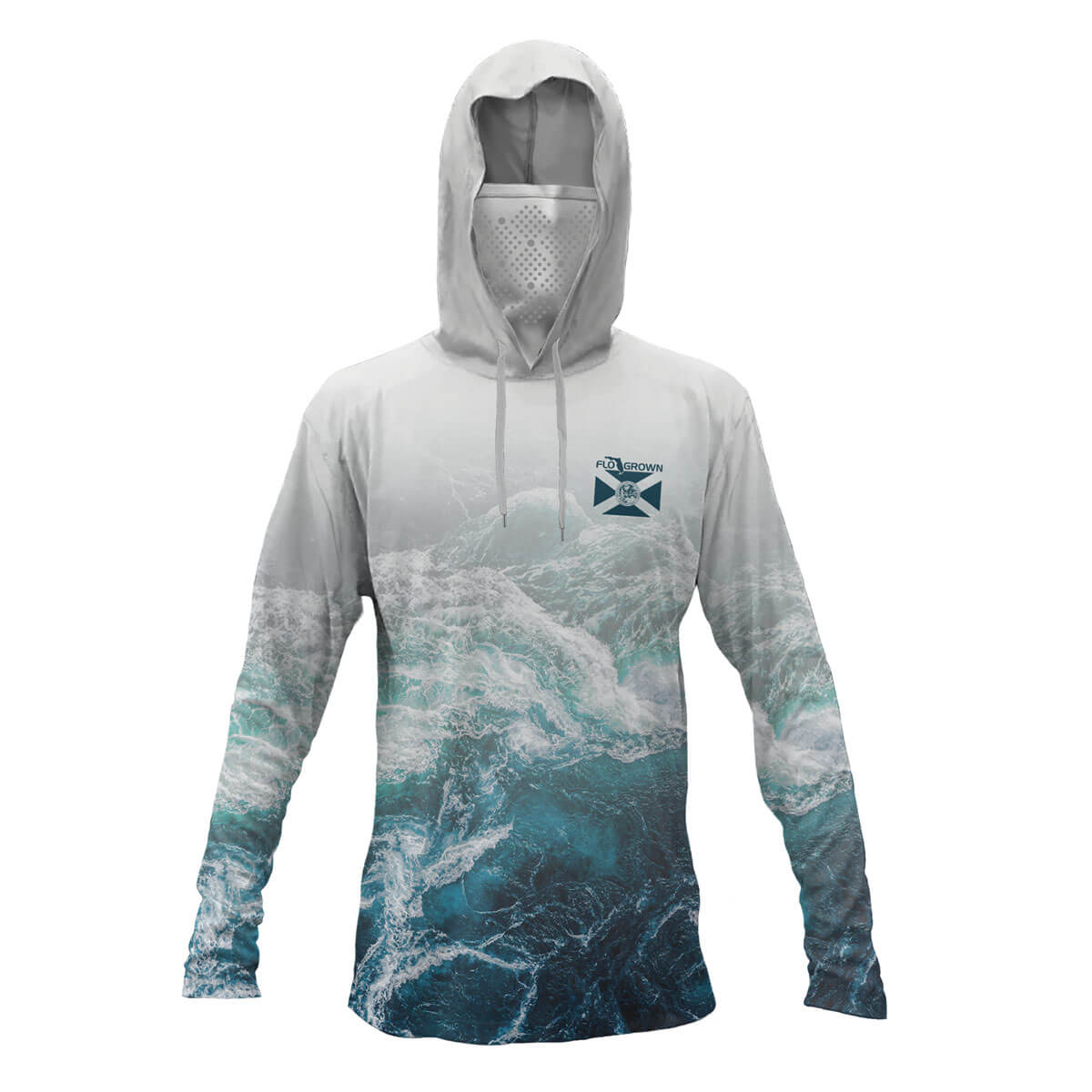 Teal Shore Womens Performance Hoodie